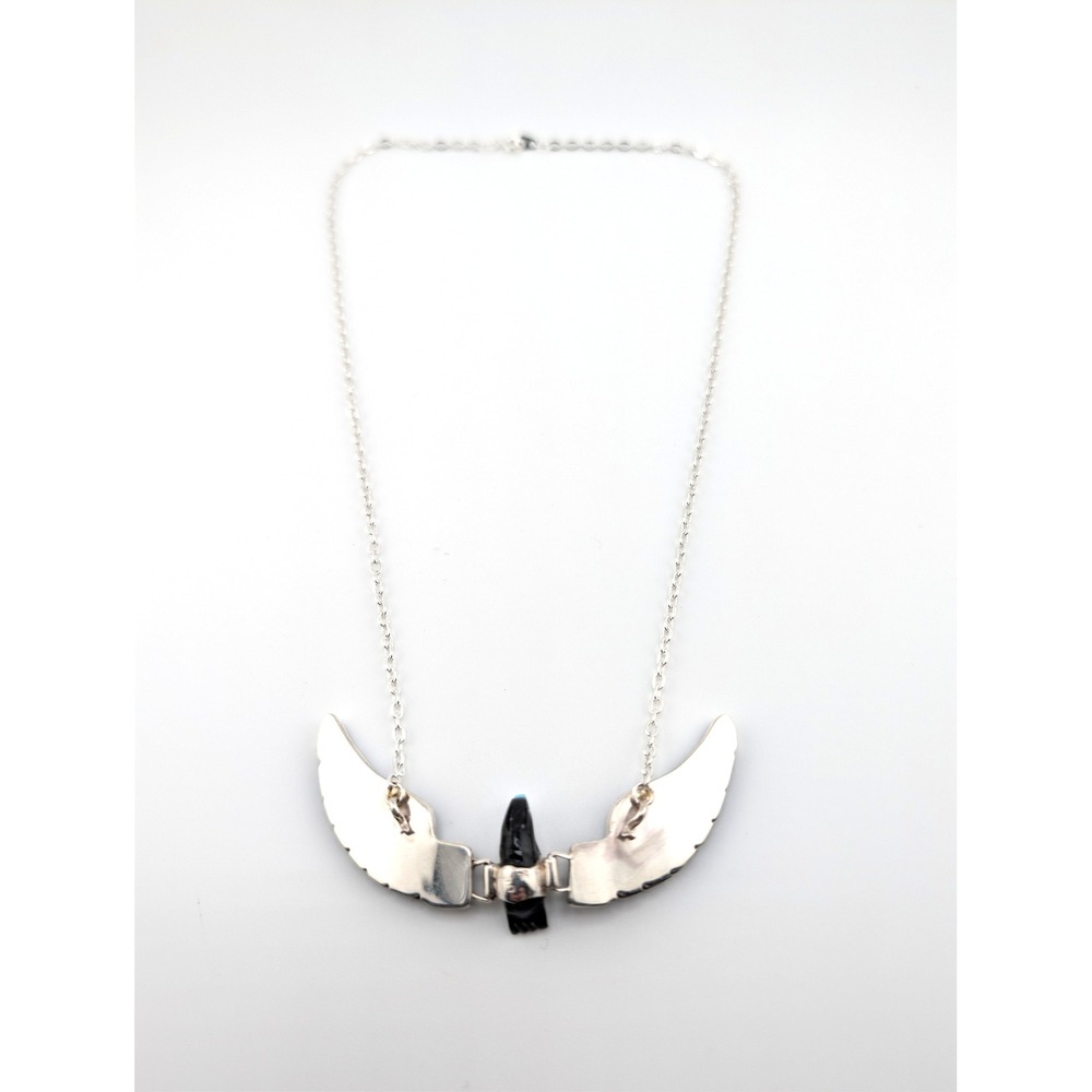 Women's Hand Carved Eagle Necklace, Navajo Southwest Jewelry, Chain Necklace ** - Picture 6 of 8